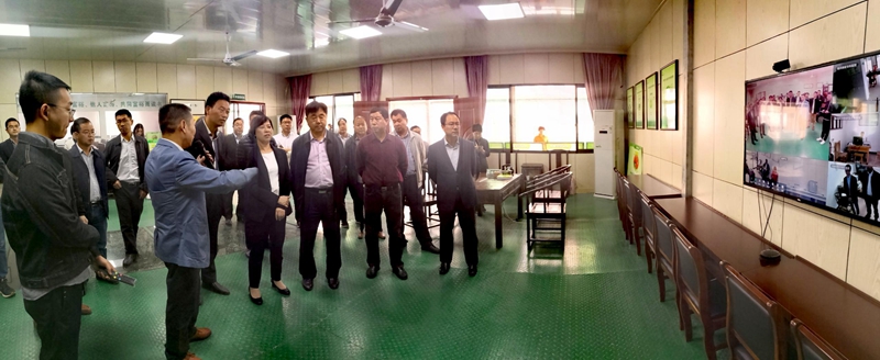 四川省供銷社副主任楊武秀點贊嵊州市蔬菜?？漆t院