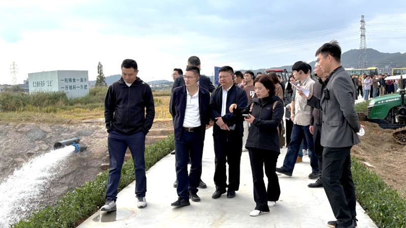 農田退水“零直排”與秸稈綜合利用現場會在浙農科技金華永康“萬畝方”項目舉行